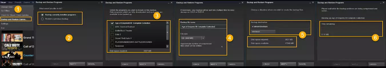 آموزش گرفتن بکاپ بازی در نرم افزار Steam