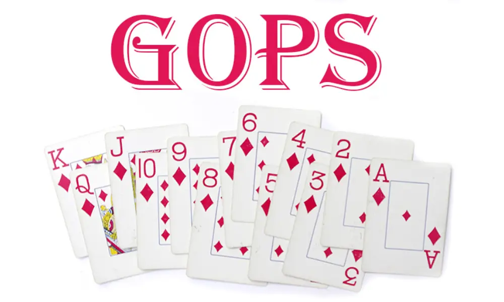 در بازی استراتژی خالص (GOPS)، بازیکنان از دو خال کارت انتخاب شده با 13 کارت بازی میکنند و با گذاشتن کارتهای پنهان روی کارتهای جایزه وسط میز، سعی در برنده شدن کارتهای جایزه دارند.