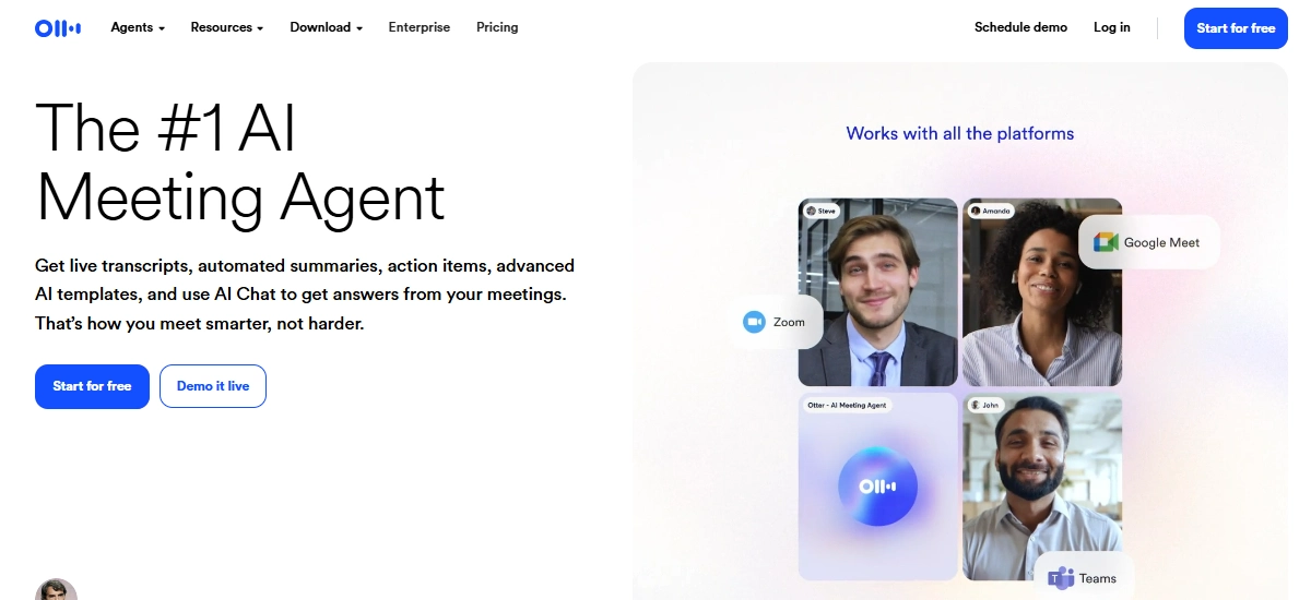 ابزار ترجمه و ویرایش زیرنویس Otter.ai
