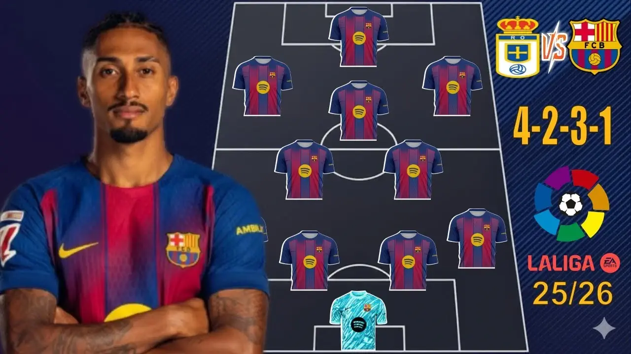 ترکیب 4-2-3-1 بارسا در fc 25