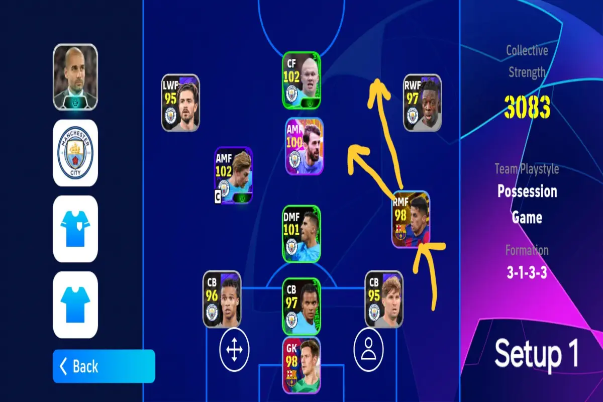 ویژگیهای بازیکنان کلیدی در PES 2025
