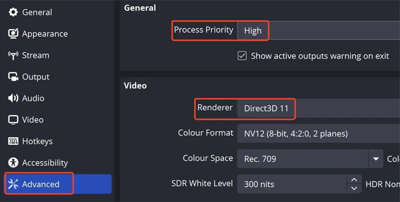 تنظیمات پیشرفته (Advanced Settings)