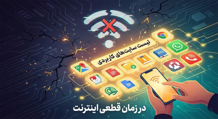 سایت ها در زمان قطعی اینترنت